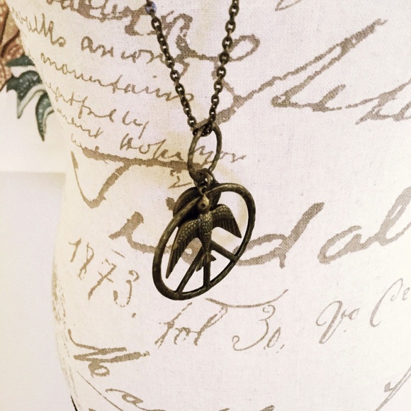 Jewelry - Women's Bronze Boho Necklace Peace Charm
